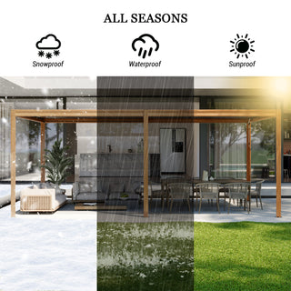 Aluminum Louvered Pergola with Adjustable Roof