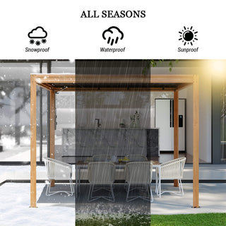 Aluminum Louvered Pergola with Adjustable Roof